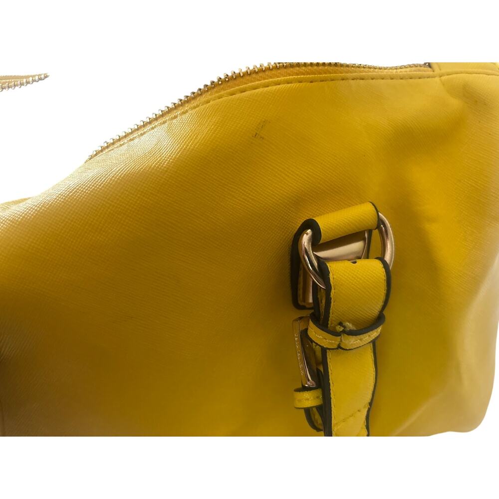 Leather studded satchel, Michael Kors Grayson/Hamilton Yellow - Picture 6 of 8